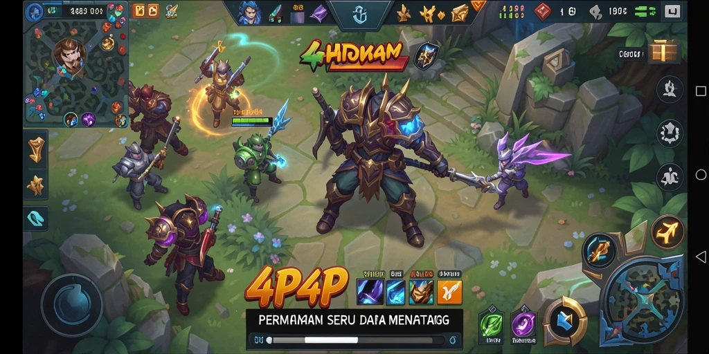 Gameplay seru dan karakter unik dalam 4P4P.