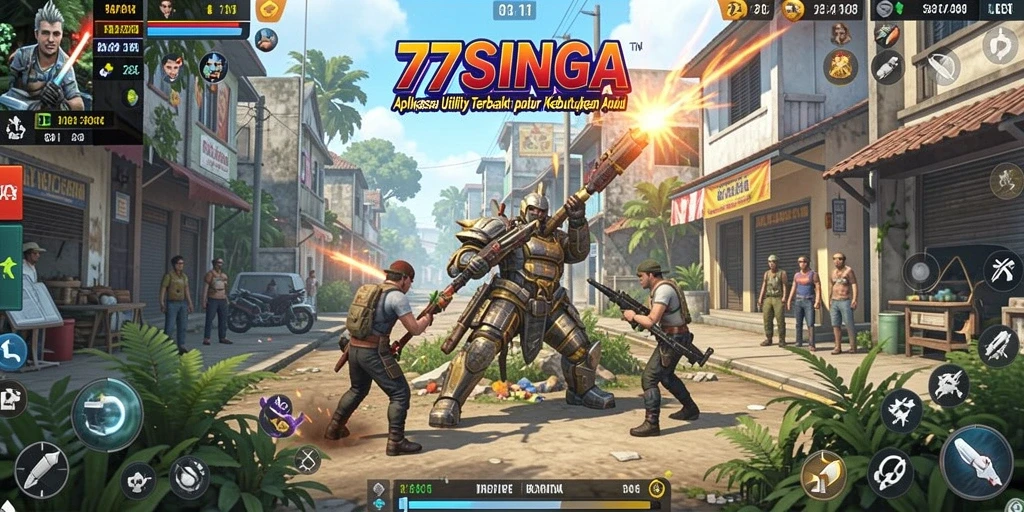 Tampilan antarmuka aplikasi 77SINGA yang intuitif dan mudah digunakan.