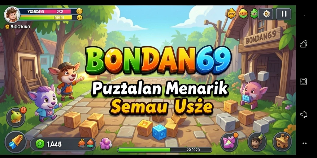 Tampilan gameplay seru di BONDAN69 dengan berbagai tantangan puzzle.