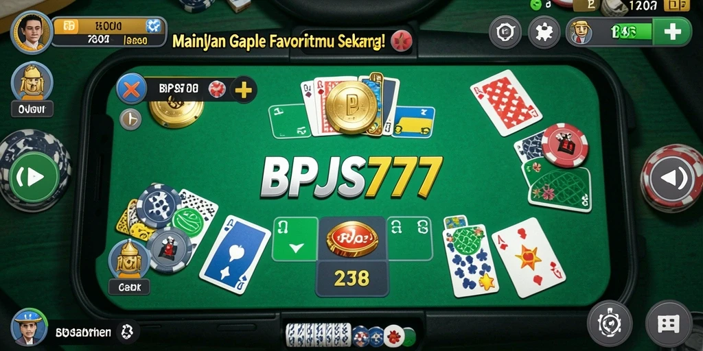 Tampilan permainan Gaple yang memukau dan interaktif di BPJS777.