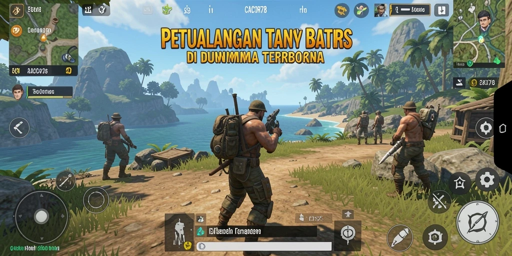 Screenshot gameplay CACOR78 menampilkan eksplorasi dunia terbuka yang menakjubkan.