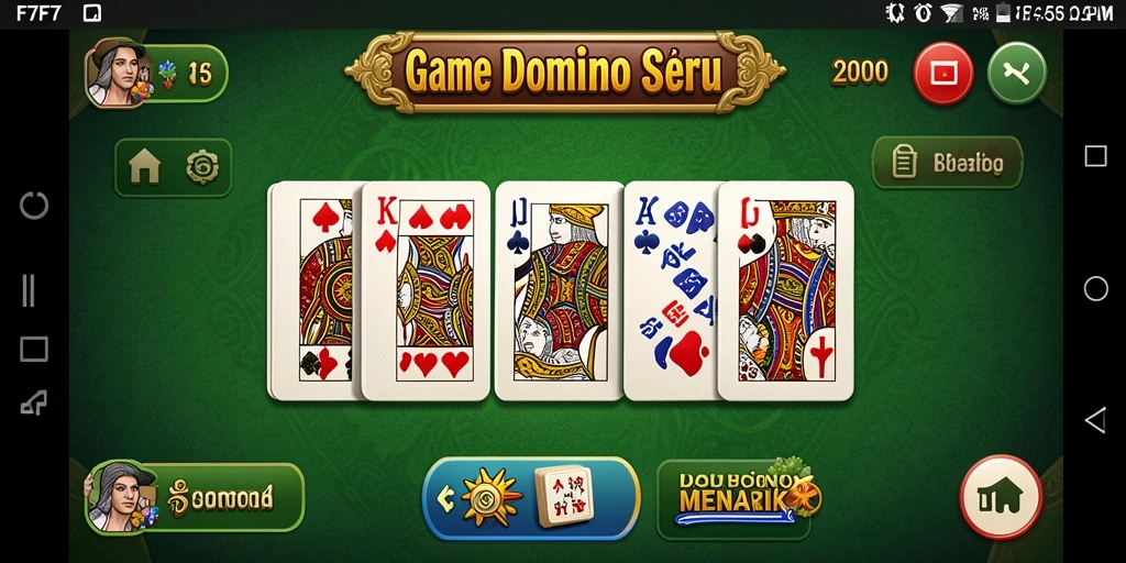 Tampilan menarik dari gameplay F7F7 dengan elemen Domino.