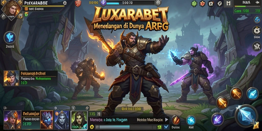 Tampilan gameplay seru dari LUXARABET dalam aksi ARPG.