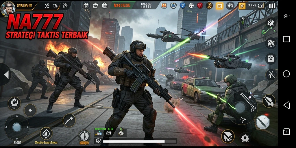 Tampilan gameplay NA777 dengan strategi yang mendalam.