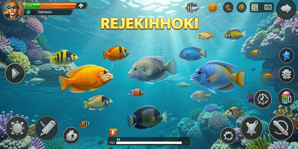 Tangkapan layar gameplay seru Tembak Ikan REJEKIHOKI.