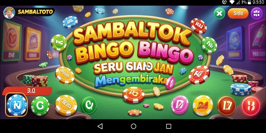 Tampak layar permainan Bingo yang seru dari SAMBALTOTO.