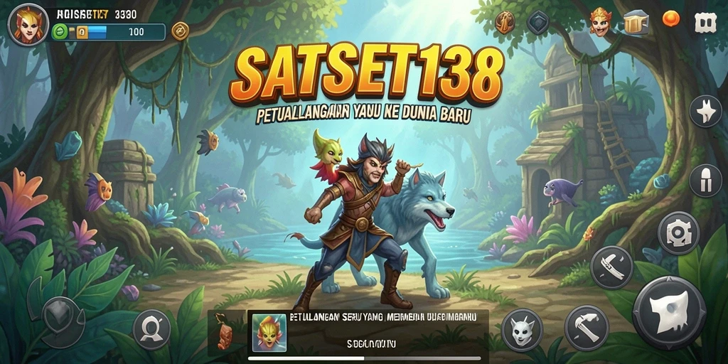Tampilan gameplay <strong>SATSET138</strong> yang seru dan menantang dengan berbagai karakter.