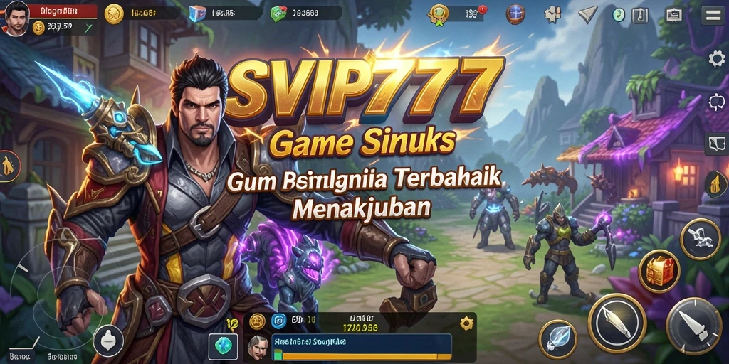 Tangkapan layar utama SVIP777 memperlihatkan gameplay simulasi yang menawan.