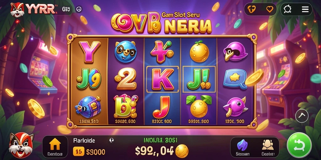 Screenshot gameplay menunjukkan momen menang di YYRR Slot.